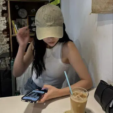 새상품급 efu 에후 VINTAGE LOGO CAP 카키