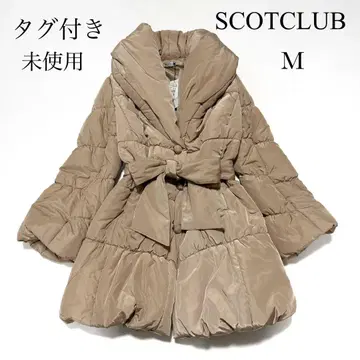 [새상품 택 포함] SCOT CLUB 리본 다운 코트 M 베이지