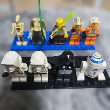 올드 LEGO 스타 워즈 스카웃 트루퍼 다스 몰 R2-02