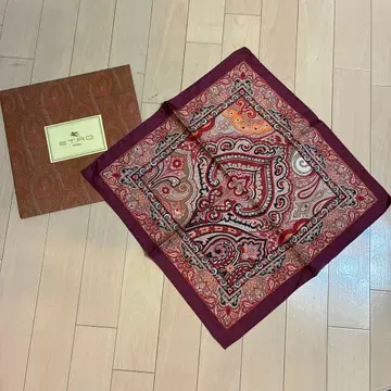 ETRO 페이즐리 무늬 실크 스카프
