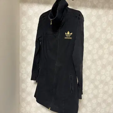 adidas 오리지널 블랙 집업 자켓