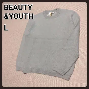 뷰티 앤 유스 크루넥 니트 L 남성용