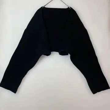 센스 오브 플레이스 어반 리서치 리브 짜임 블랙 크롭 가디건