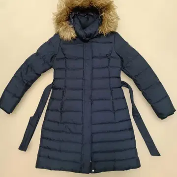 TOMMY HILFIGER 후드 부착 다운 코트 사이즈 M 네이비