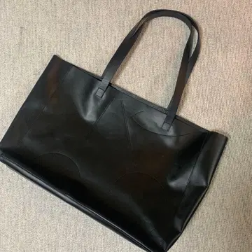 봉쁘앙 가죽 블랙 토트백