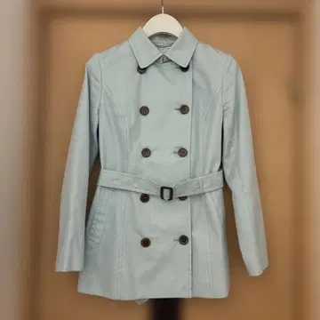 any sis 스카이블루 트렌치코트