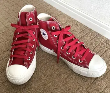[ 새상품급 ] Converse 올스타 레드 하이컷 통굽 22.5cm