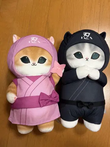 닌자냥 BIG 봉제 인형 2체 세트