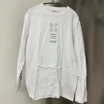 SUPER BEAVER 롱 슬리브 티셔츠 화이트 L 사이즈
