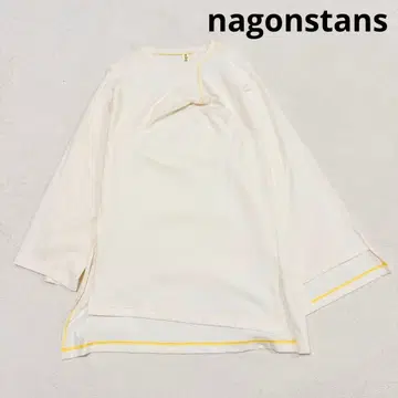 새상품급 나곤스탠스 비대칭 변형 롱T 긴팔 티셔츠 아이보리