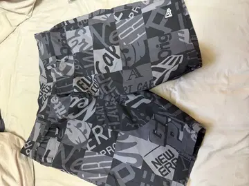 NEW ERA 패턴 프린트 숏팬츠 XL