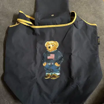 새상품 미사용 polo 랄프 로렌 베어 에코백 접이식 백 곰