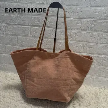 [새상품급] EARTH MADE 아스메이드 린넨 토트백 핑크