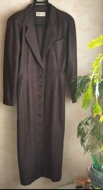 MOGA 원피스 테일러 칼라 코트풍 브라운 계열