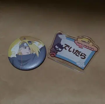 NARUTO 데이다라 산리오 콜라보 캔뱃지 이름표 배지