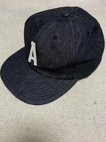 COTTON LINEN DENIM BB CAP BLACK