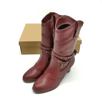 axes femme 벨트 부착 미들 웨스턴 부츠 L 8633