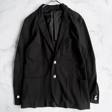 인기 쉽스 블랙 은색 버튼 블레이저 M
