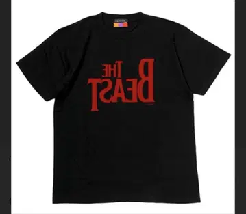 THE BEAST T-Shirt 블랙 x 레드 L