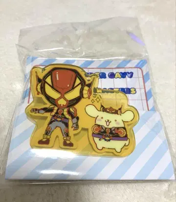 완판 가면라이더 라무 폼폼푸딩 아크릴 클립 배지 산리오 콜라보