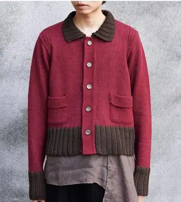 Hype Kyoto-13 바이컬러 가디건