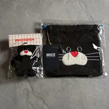 mojojojo BREEZE 콜라보 블랙 고양이 참 복조리 S 세트