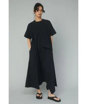 HeRIN.CYE 해린도트사이 레이어드 원피스 네이비