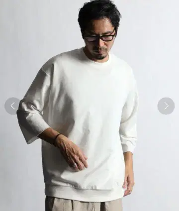더 더퍼 오브 세인트 조지 컷오프 7부 소매 크루넥 맨투맨 M