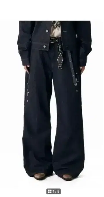 AAKAM Western Studded Denim Pants 사이즈 1