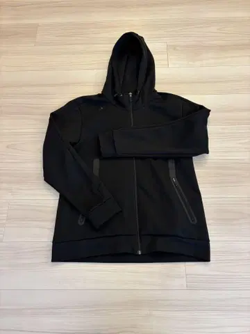 DESCENTE 블랙 풀 집업 후드티