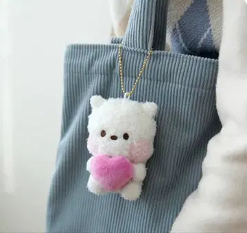 BT21 minini PLUSH KEYRING HEART RJ
