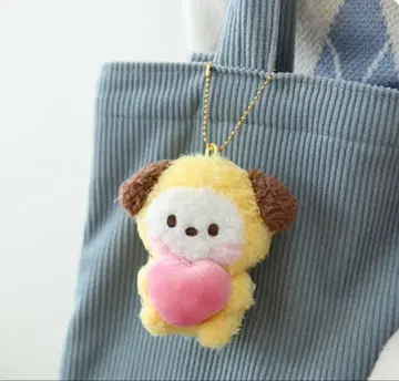 BT21 minini PLUSH KEYRING HEART CHIMMY