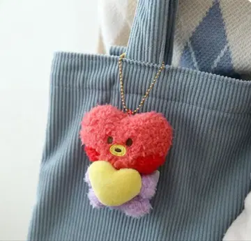 BT21 minini PLUSH KEYRING HEART TATA