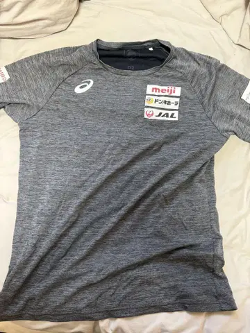 ASICS 일본 레슬링 팀 T셔츠 2XL 그레이