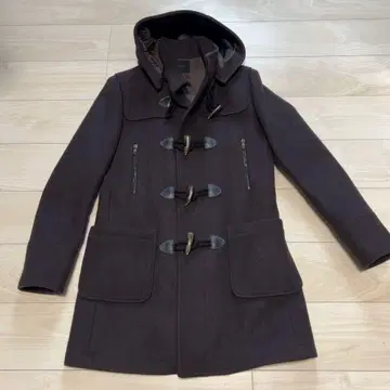 하시모토 준 더플 코트 아우터 다크 브라운 브라운