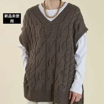 [ marmors ] 케이블 니트 베스트