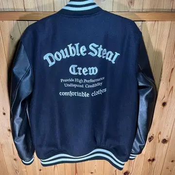 Double Steal 바시티 자켓 XL 네이비/블랙
