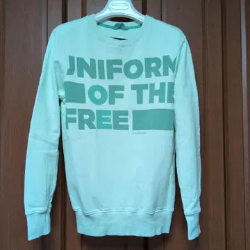 G-STAR RAW 민트 그린 맨투맨 S 빅 사이즈