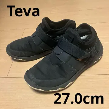 Teva 블랙 스니커즈 벨크로 27.0cm