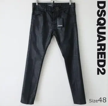 새상품 DSQUARED2 코팅 데님 COOL GUY 블랙 48 L
