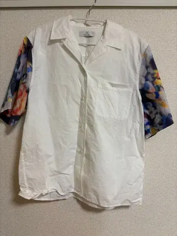 PS 폴 스미스 반팔 셔츠 화이트 멀티 컬러