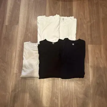 Los Angeles Apparel 롱 티셔츠 5개 세트