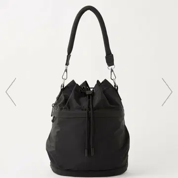 새상품 UNITED ARROWS 발수 포켓 드로스트 백 BLACK