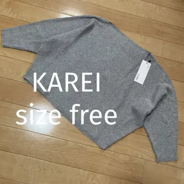 KAREI 택 포함 새상품 니트 돌먼 슬리브 코튼 100 그레이 F