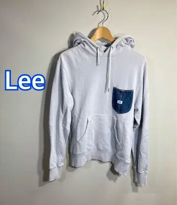 Lee 리 앞 포켓 데님 포켓 부착 후드티:S