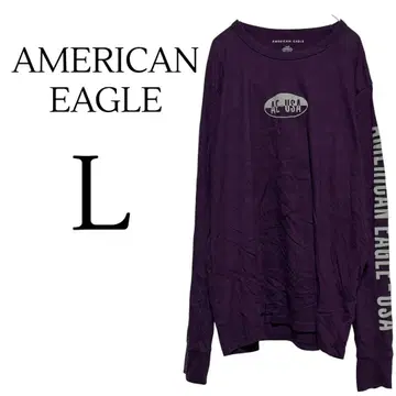 AMERICAN EAGLE 아메리칸 이글 롱 T L 퍼플 USA