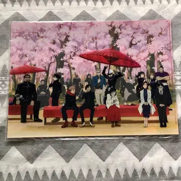 [ 미개봉 ] 주술회전 꽃놀이 집합 사진 디자인 A4 클리어 파일