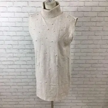 10.22 h469 자라 슬리브리스 터틀넥 니트 S