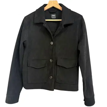 ZARA 블랙 스웨이드풍 자켓