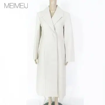 하자품 새상품 메이 메이 제이 롱 코트 40 ECO151 M 가죽 느낌